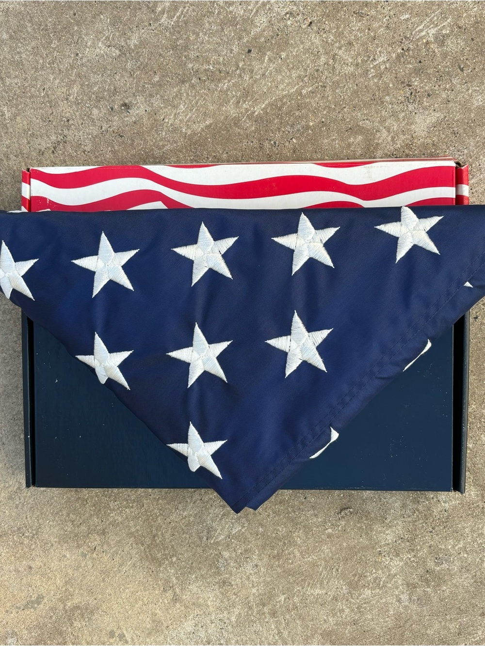 Vintage Annin Nyl-Glo 3x5 American Flag USA Made Embroidered Stars